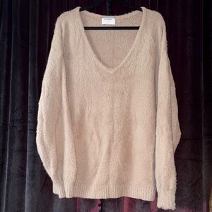 Cozy, fuzzy Tan Sweater